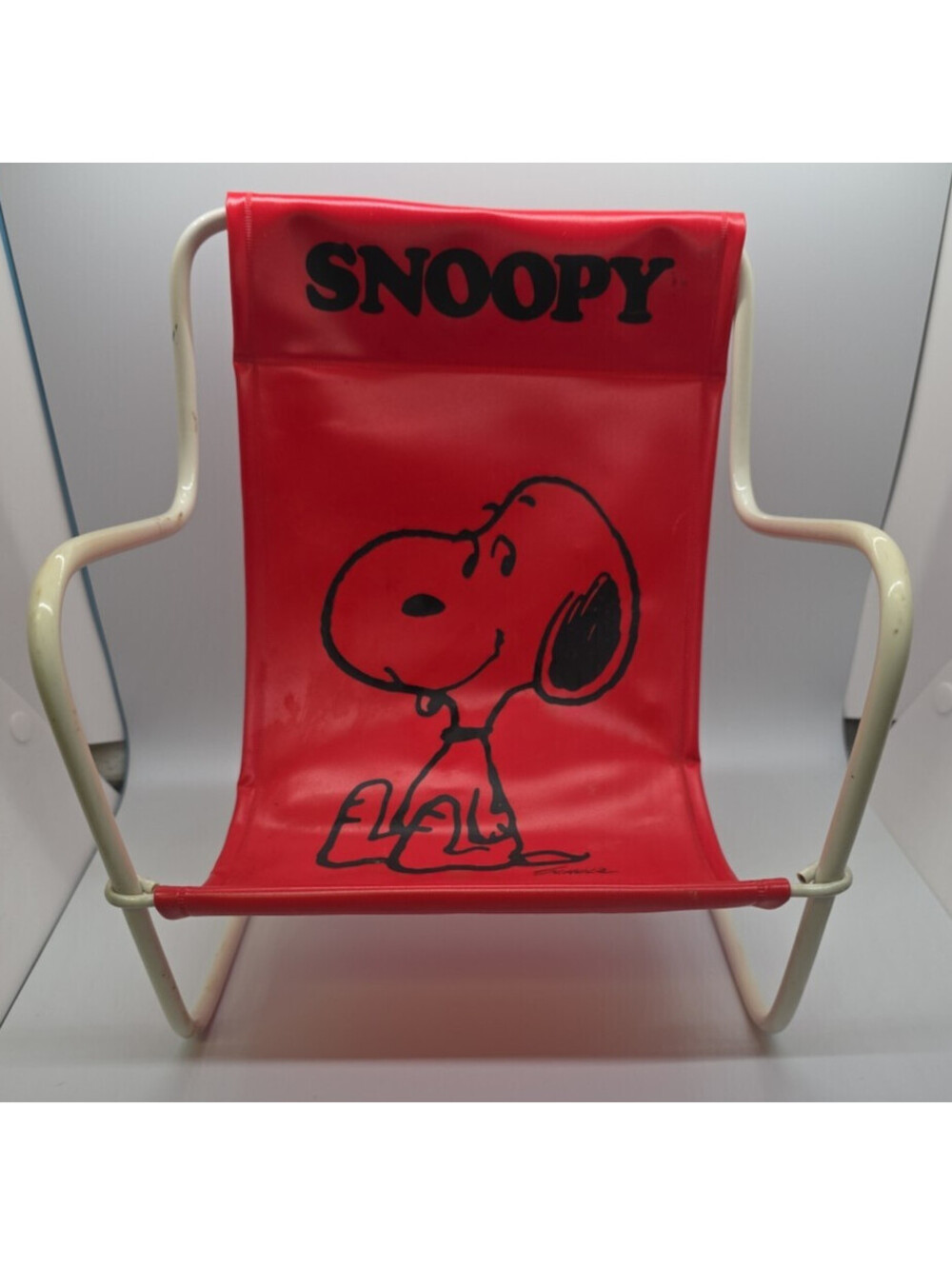 Vintage Snoopy Toy Doll Chair Made In Japan 1958 Sling Chair